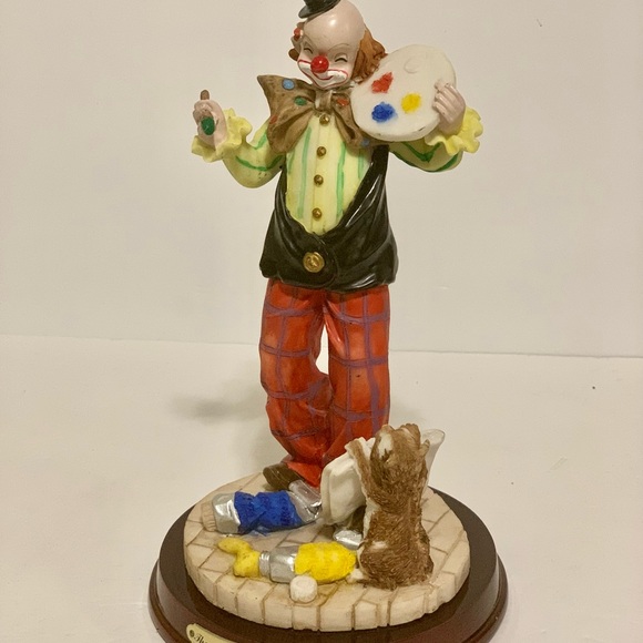 Figurine Quiralu – Clown Triste – Cirque Des Années 1950 – Aluminium Vintage